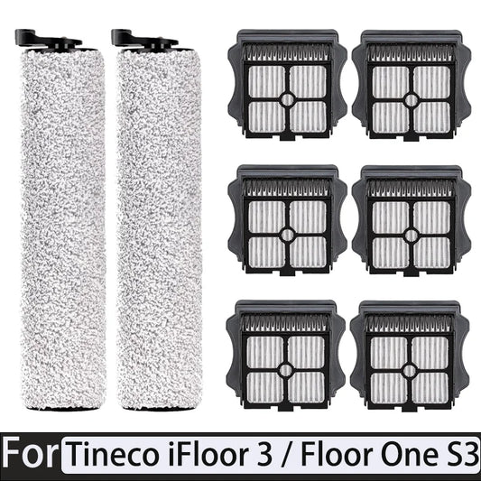 For Tineco IFloor 3 / Floor One S3 Roller Brush HEPA Filter Vacuum Cleaner Accessories Cordless Wet Dry Floor Washer Spare Parts