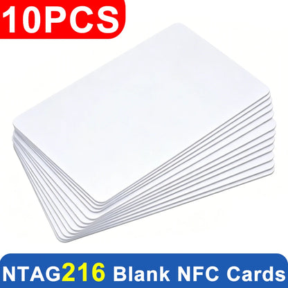 2-50PCS NFC216 NFC215 NFC213 Ntag 213 Chip TAG ISO14443A RFID PVC White Cards For all NFC Android IOS Phone Blank PVC Keycard