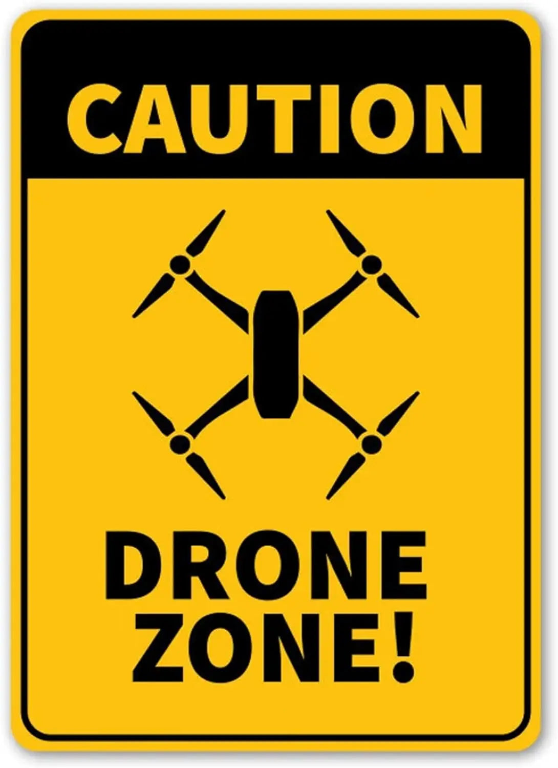Caution Drone Zone, Drone Lovers, Drone Zone, Drone Parking, Drone Decor, Kid Drone Room, Drone Gift, Drone Hobby Kitchen W sign