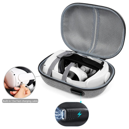 VR Protective Cover Elite Strap Head Strap Touch Controller Shell Case With Strap Handle Grip For Oculus Quest 2 Accessories