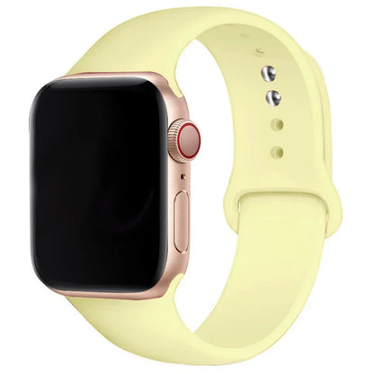 Silicone Band For Apple Watch straps 49mm 40mm 44 mm 45mm 46mm 42mm 41mm 38mm sports bracelet iWatch series 10 9 8 3 SE ultra 2