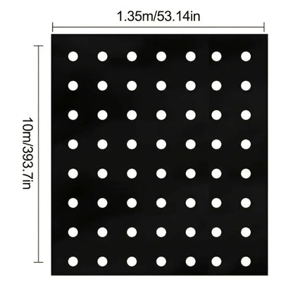 Grow Your Vegetables with Our High-Quality Black Plastic MulchFilm - Perfect for Greenhouses and Plant Protection!