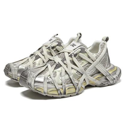 2025 High Quality New Men's Women's Shoes Summer Breathable Running Comfortable Sports Mesh Couple Dad Shoes Male Fashion Shoe
