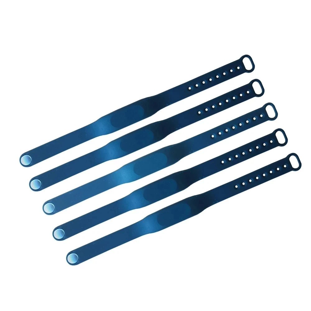 High Quality Waterproof IC 13.56MHz S50 1K Read Only NFC Adjustable Black Bracelet Wristband RFID Wrist Band Tag Card 5Pcs