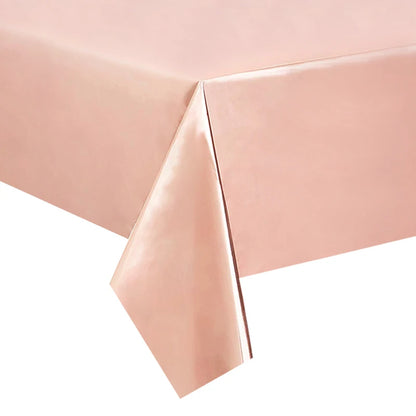 Rose Gold Party Supplies Disposable Tableware Set Diamond Glitter Paper Plate Cup Wedding Birthday Party Decoration Kid Balloons