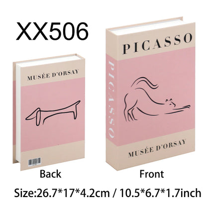 Luxury Fake Books Home Decoration Accessories for Living Room Fashion Fake Book Storage Box Simple Nordic Coffee Table Books