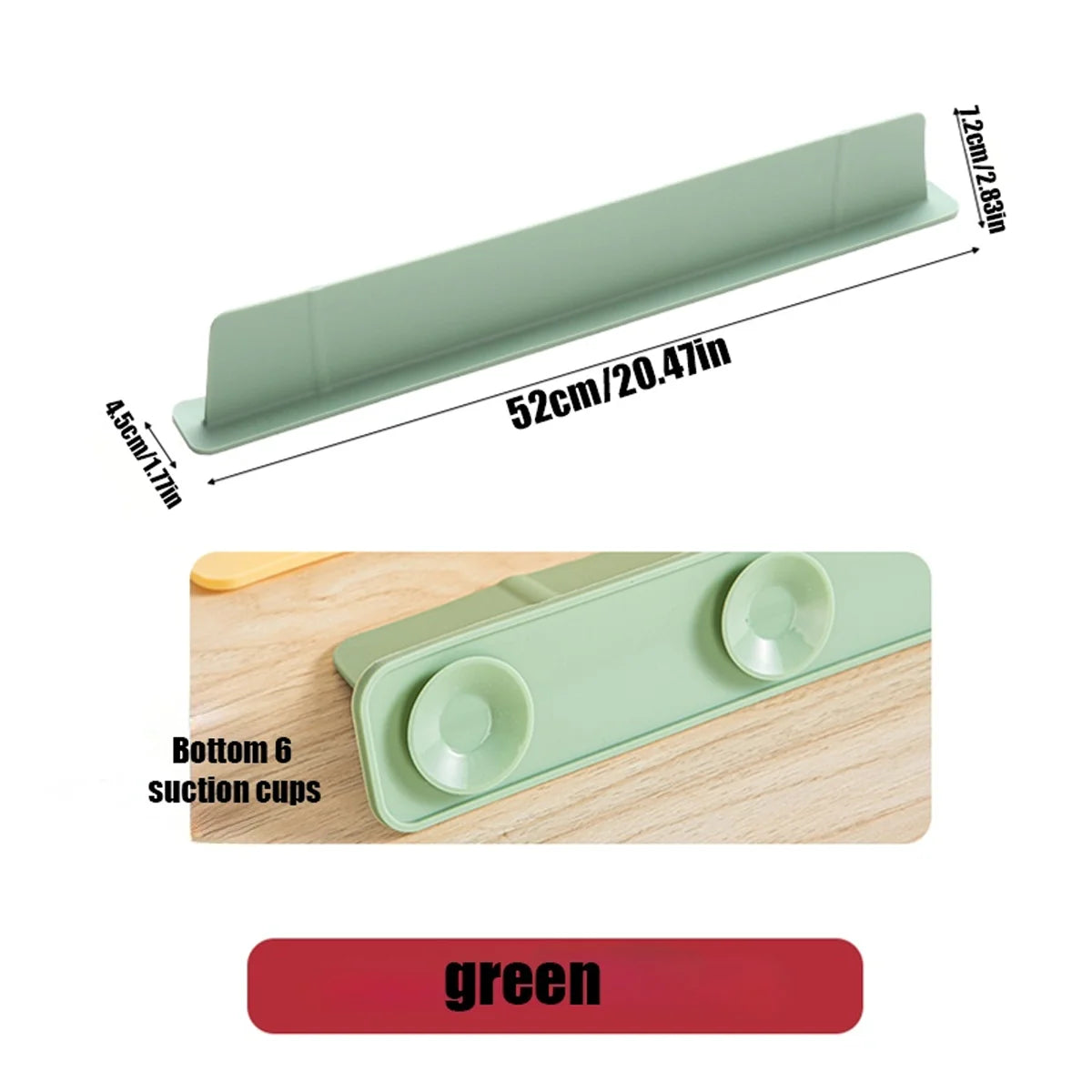 Sink Splash Guard, Suction Cup Water‑Blocking Baffle for Kitchen Countertop