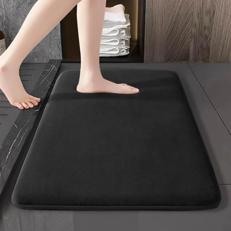 Super Absorbent Coral Velvet Non Slip Bath Floor Door Mat For Bathroom Household Home Decoration