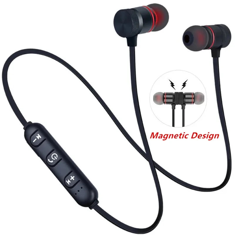 1/2/3/4pcs Bluetooth Earphone Sports Neckband Magnetic Wireless Earphones Stereo Earbuds Music Headphones With Mic For Xiaomi