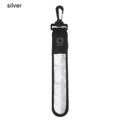 LED Glowing Luminous Reflective Backpack Hanging Light  Night Running Safety Alert Wristband Outdoor Sport Armband Light