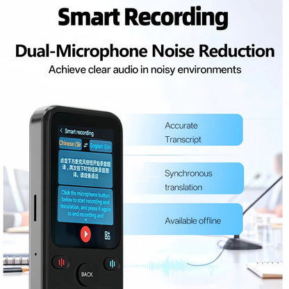 MSAI T20 Portable Translator 15 Offline Languages 98% Accuracy Tow-Way Realtime 160 Online Translation for Travel Business