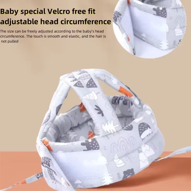 Baby Head Protection Hat for Learning To Walk Breathable Washable Toddler Safety Helmet Anti Fall Impact Soft Cap Baby Pillow