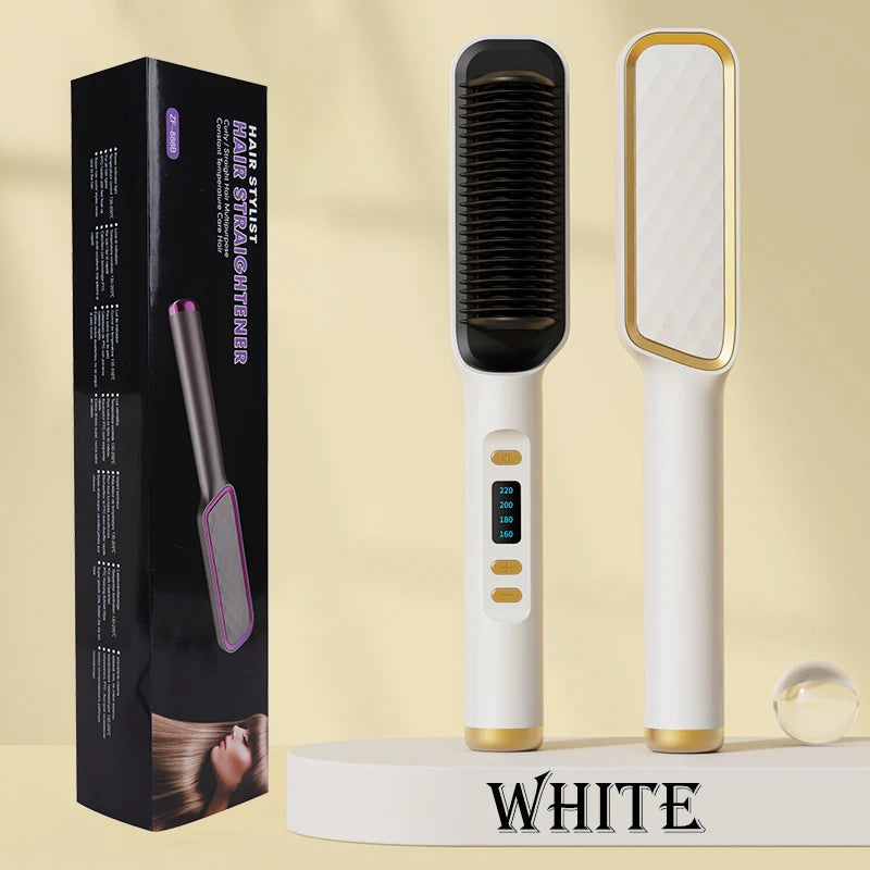 Hair Straightener Brush Electric Hot Comb Hair Straightener Hair Brushes Comb Hot Heating Comb Multifunction Hair Straightener
