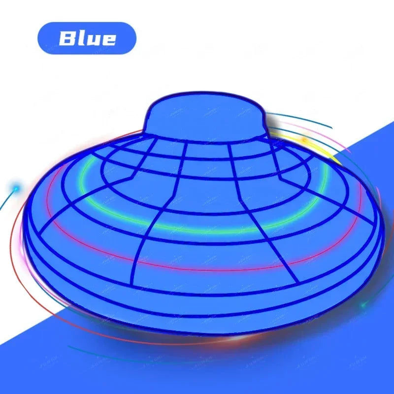 Magic Flying Helicopter Spinner Fingertip Flight Gyro Hover Ball Mini Drone Aircraft LED Light Outdoor Fun Toy for Teens & Adult