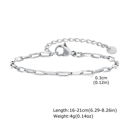 1/2/3pcs Chain Bracelet for Men Women,Stainless Steel Twisted Rope Cuban Chain Wristband,Hip Hop Minimalist Jewelry Gift