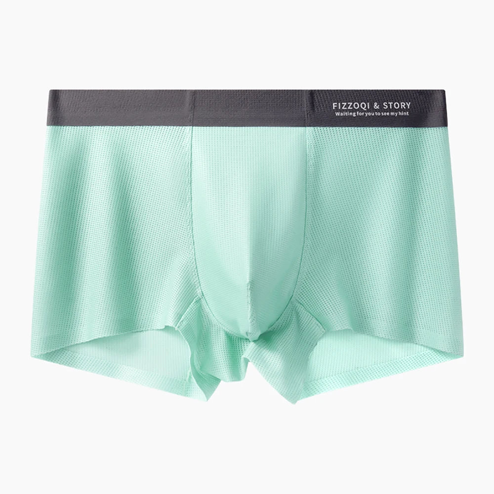 1/3PCS Ultra-thin Ice Silk Quick-dry Underwear Man Smooth Seamless Men's Panties Breathable Antibacterial 3D Silk Crotch Boxers