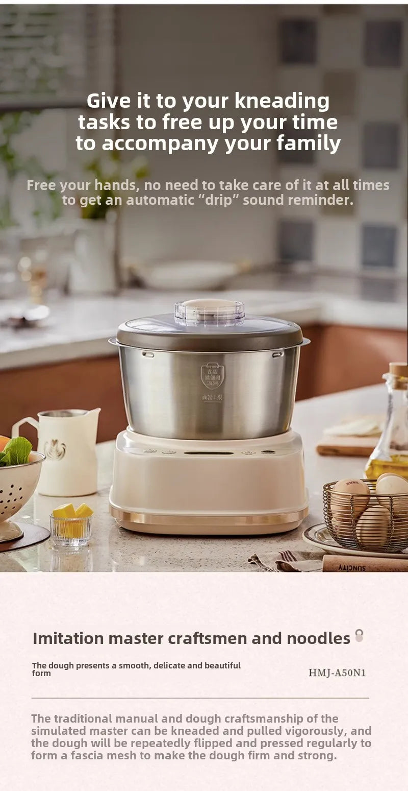 Small dough mixing machine 5L household timed automatic dough kneading machine