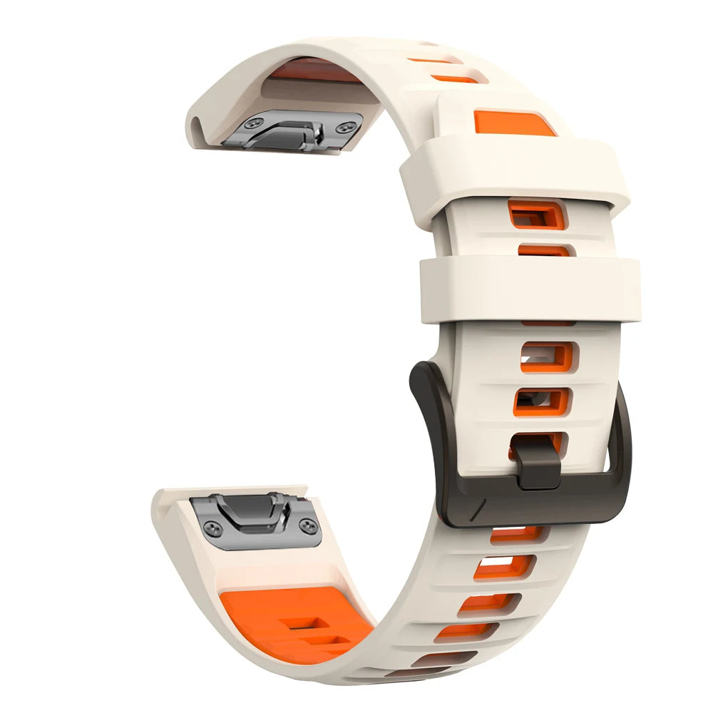 26/22/20mm QuickFit Silicone Watch Band for Garmin Fenix 9 8 Durable Breathable Sport Replacement Strap for Garmin Fenix 9 8 Pro