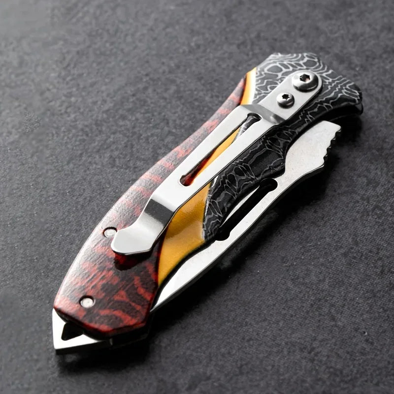 2026 Stainless Steel Mini Multi-Function Folding Knife for Outdoor Use, High Hardness EDC Pocket Knife