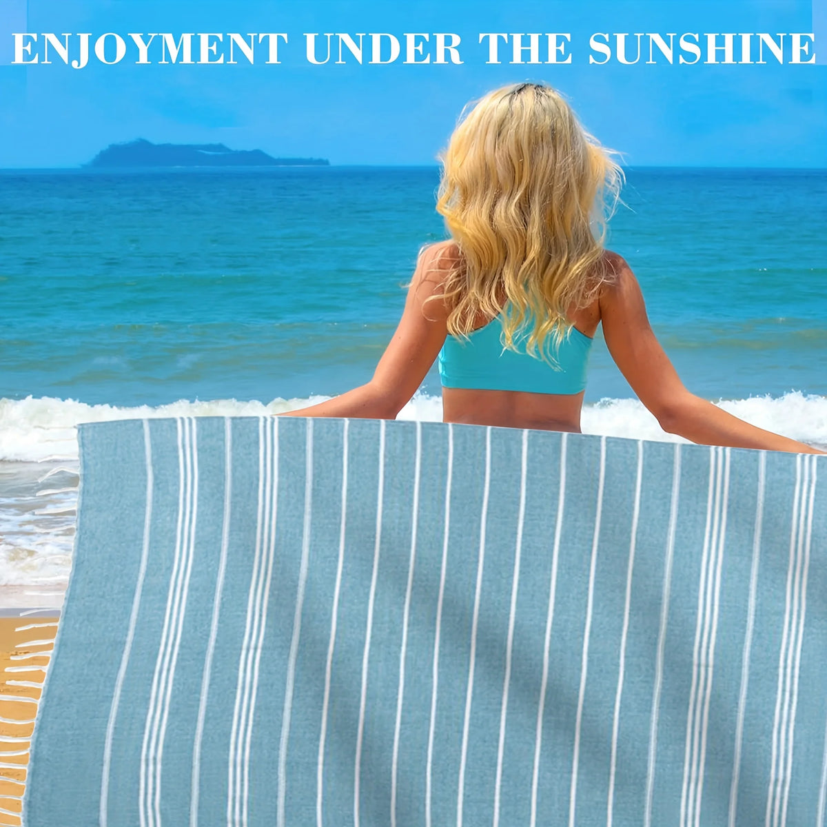 90*180CM Turkish Beach Towel Sauna Spa Gym Sports Fitness Fringed Bath Towel Kitchen Outdoor Soft Absorbent Quick Drying Towels