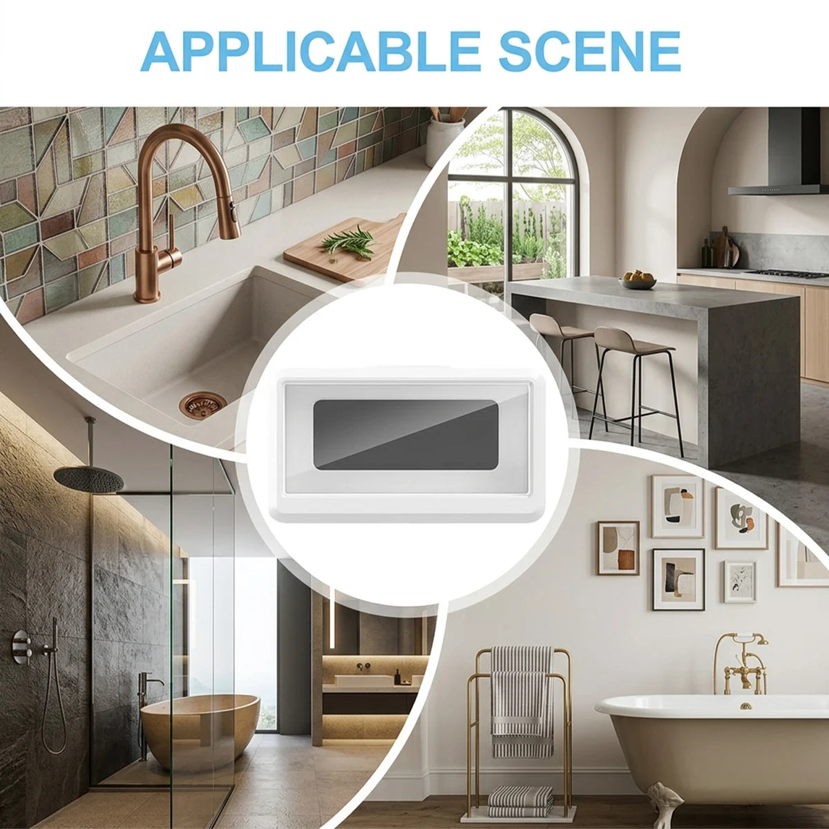 Waterproof Shower Phone Holder Rotation Angle Adjustable Telescoping Wall Mount Phone Holder for Bathroom Kitchen Bracket Stand