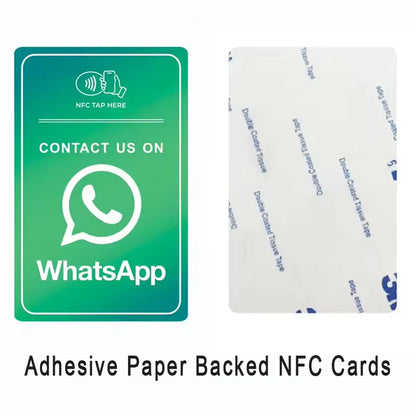 NFC Chip Card for Whatsapp Social Media Quick Contact Plastic Business Tap Card