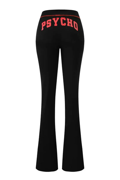Gia Straight Shoulder Slim Letter Print Slim Hooded Zipper Short Jacket Sports Casual Pants Set