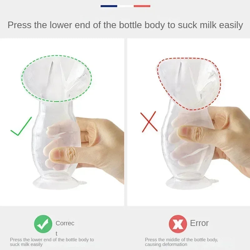 Baby Breastfeeding Feeding Manual Breast Pump Partner Breast Collector Automatic Correction Breast Milk Silicone Pumps BPA Free
