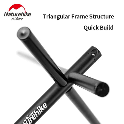 Naturehike-Aluminum Alloy Hanging Rack, Outdoor Camping Tableware, Triangle Shelf Hanger, Outdoor Camping