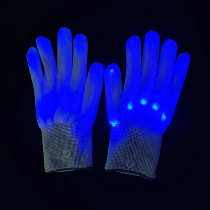 Wireless LED Neon Purge Mask & Fiber Optic Gloves, Scary Glow In Dark Mask for Halloween Carnival Cosplay Bar Birthday Party