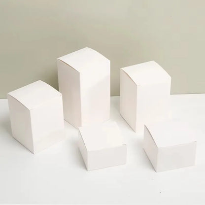 50pcs Blank White Paper Box Long 4-23cm Cardboard Box for Slender Tubes Packaging Craft Gift Kraft Paper Boxes Cosmetic Boxes