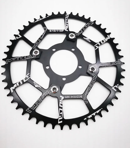 ALLTOO Bike Part Bicycle Crankset Bafang 104BCD Motor Aluminum Alloy Chainring Mid Drive Adapter For Electric E-bike 32T-52T