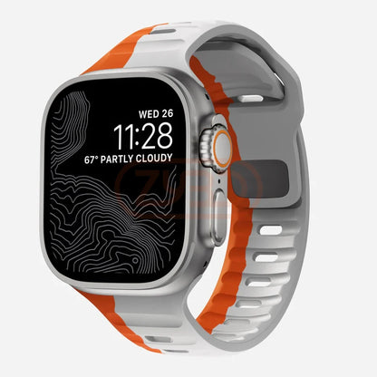 Sport Band For Apple Watch Ultra 9 8 7 6 SE 5 Soft Silicone Lightweight Bracelet Strap For iWatch 38MM 40MM 42MM 44MM 45MM 49MM