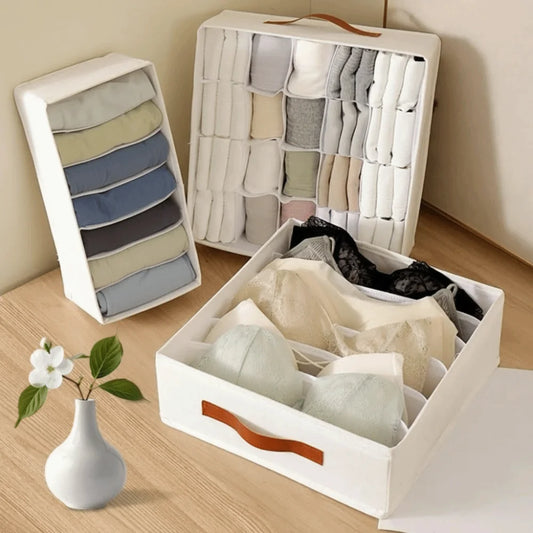 Multi-Functional Drawer Organizer Foldable Underwear Cabinet Wardrobe Organizer Washable Clothes Ties Storage Box Home Storage
