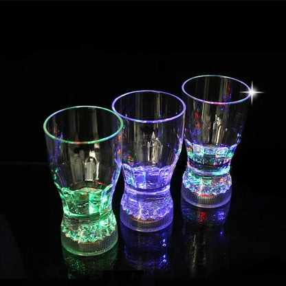Flash Light Up Cups Sensor Shorts Glasses Fun Cup LED Drinking Blinking Barware for Bar Night Club Birthday Christmas Party