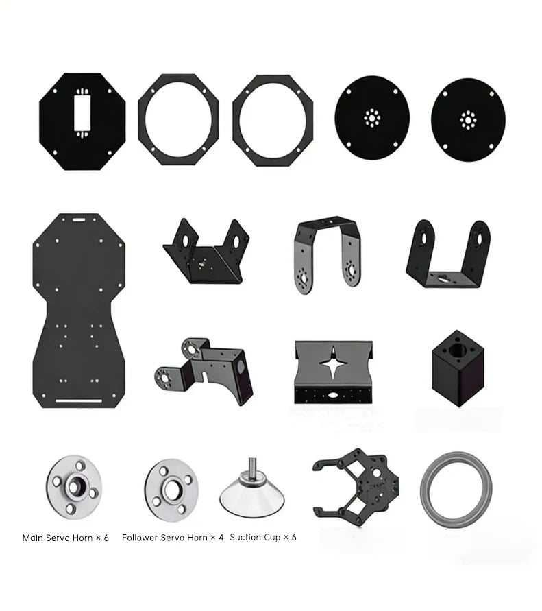 6 DOF Robotic Arm with Gripper Claw, PS2 Control, Metal Alloy, 20kg