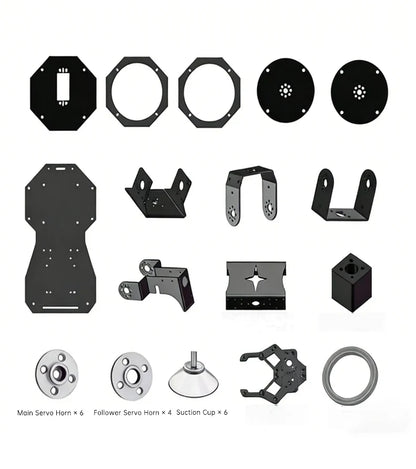 6 DOF Robotic Arm with Gripper Claw, PS2 Control, Metal Alloy, 20kg