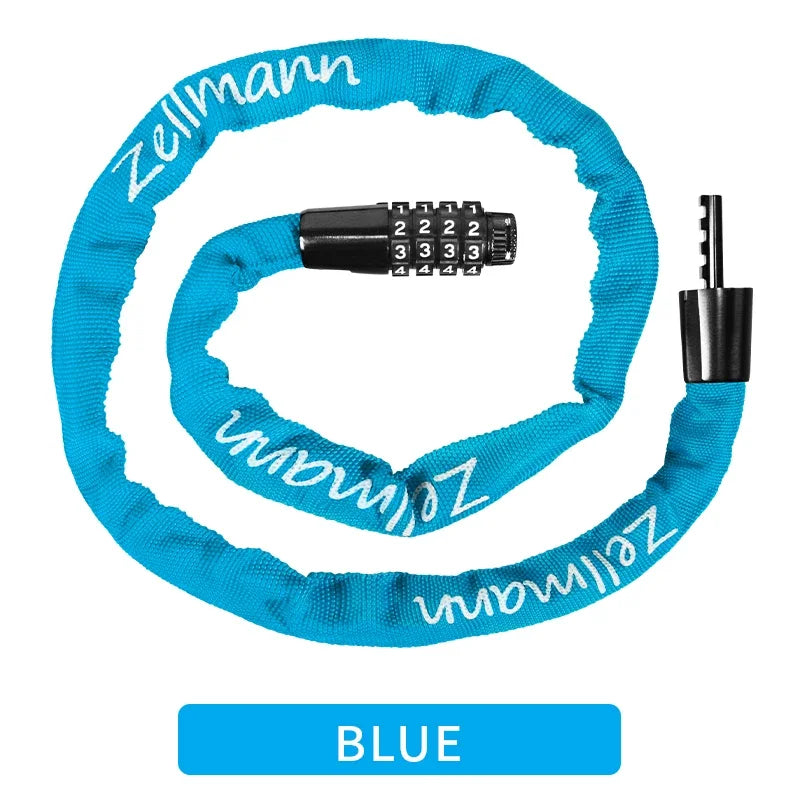 Bicycle Chain Lock | 100 cm & Four-Digit Combination | Bicycles & Compatible E-Bikes
