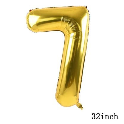 New 1Set Numberblocked Party Supplies TV Show Number Latex Balloons Toy Decor Happy Birthday Banner Bunting Cake Topper Balloon