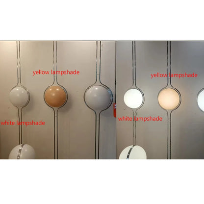 Modern Creative Floor Lamp White Yellow Acrylic Ball Standing Light Living Room Hotel Sofa Corner Decor Bedroom Bedside Lamps