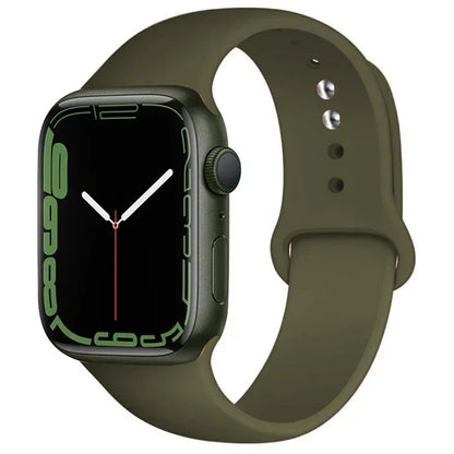 Silicone Band For Apple Watch straps 49mm 40mm 44 mm 45mm 46mm 42mm 41mm 38mm sports bracelet iWatch series 10 9 8 3 SE ultra 2