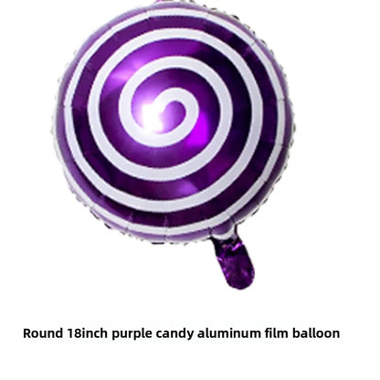 10pcs Windmill Candy Lollipop Foil Balloons 18 Inch Aluminum Film Balloon Birthday Party Christmas Wedding Decorations