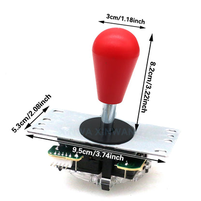 Copy Sanwa Arcade Game Joystick Diy Kit For Ps3 PC Android Zero Delay Wireless Usb Board Controller Push Button Cable Set