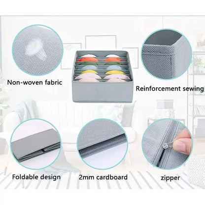 Underwear Organizers Of Cabinets And Drawers Wardrobe Clothes Bra Organizer For Underwear Socks Pants Home Foldable Storage Box