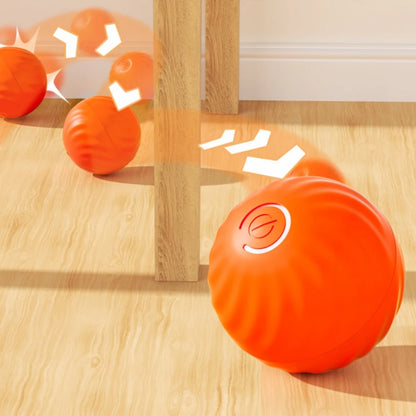 Pet Toy Ball Automatic Moving Dog Toy Ball Smart USB Jumping Rotating Interactive Dog Chew Toy Ball for Puppy Ball Toy