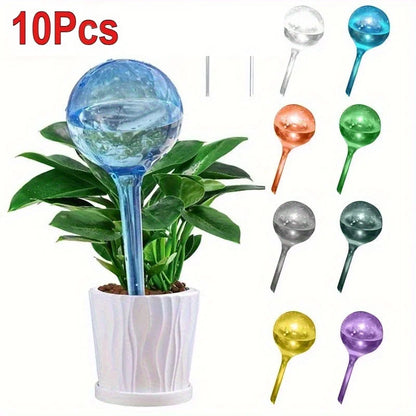 10PCS Clear Plant Watering Globes Automatic Drip Irrigation System Garden Indoor Outdoor Plant Watering Balls Devices Supplies