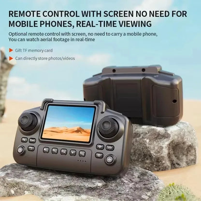 2026 E88 Drone 8K 5G HD Dual Camera Aerial Photography Remote Control Screen Display Control Aircraft Quadcopter Adulthood Toy