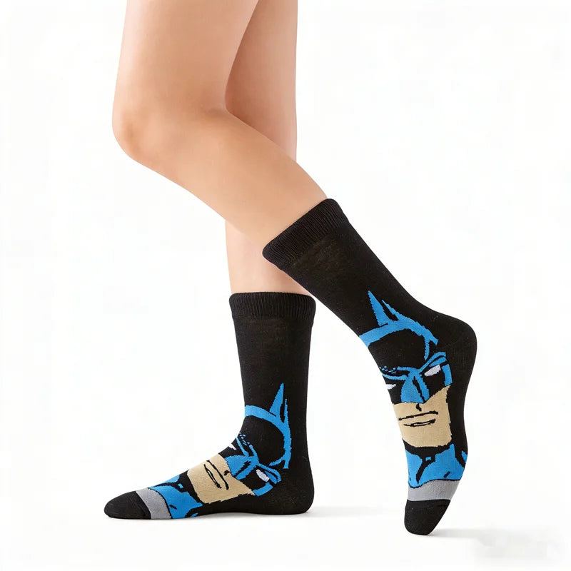 1pairs BEAST KINGDOM Street Casual Crew Socks Men Women Cartoon Anime Hip Hop Fashion Novelty Funny Socks