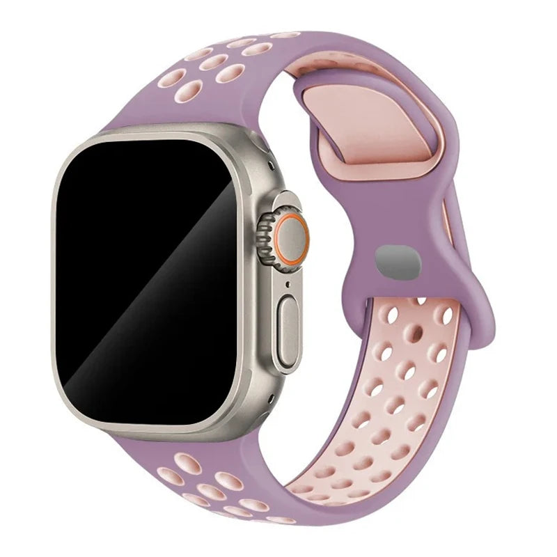 Strap For Apple Watch Band 44mm 49mm 45mm 40mm 41mm 38mm 42mm correa Breathable sports bracelet iwatch series 8 SE 7 6 5 9 Ultra