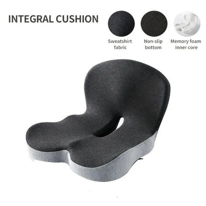 Seat Cushion for Office Chair Ergonomic Memory Foam Seat Cushion with Back Support for Stress Relief Lumbar Support Car Office